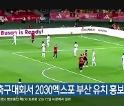 유럽축구대회서 2030엑스포 부산 유치 홍보