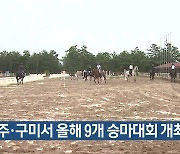 상주·구미서 올해 9개 승마대회 개최