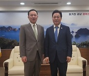 박완수 도지사-김성암 한국전력기술 대표, 원전산업 협력 논의