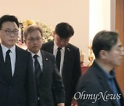 '윤희근 파면' 건설노조·유족 요구에, 박광온 "최선 다할 것"