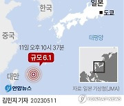 [그래픽] 오키나와 남서쪽 바다 지진 발생