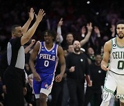 APTOPIX Celtics 76ers Basketball