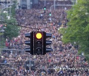 Serbia Shootings Protest