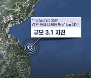 강원 동해 해역서 규모 3.1 지진…"피해 없을 것"