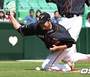 글러브 집어 던진 김민우, 강습타구 맞고 고통 호소해 교체…이태양 등판 [오!쎈 인천]