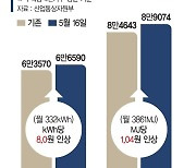 4인가구 전기·가스요금 5%씩 오른다 [전기·가스요금 올랐다]