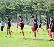 [포토] 구슬땀 흘리는 U-24 축구대표팀