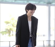 [MD포토] 방탄소년단 뷔 '가방에 새긴 이름'