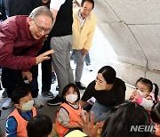 이명박 전 대통령, 청계천 방문