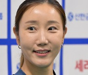 [Ms포토] 한유미 '좋은 성적을 위해 열심히 훈련중'