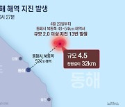 심상치 않은 동해 해역 지진…"더 큰 지진 가능성 낮지만 배제 못 해"