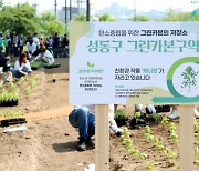 성동구, '그린카본 시범구역’ 조성 식재 행사