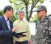 이기식 병무청장. 동원예비군 중간집결지 방문