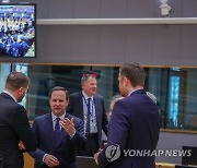 BELGIUM EU FINANCE MINISTERS  MEETING