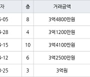 수원 영통동 영통벽적골롯데 49㎡ 3억4800만원에 거래