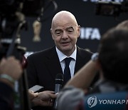 2026 FIFA 월드컵 공식 브랜드 론칭쇼 참석한 인판티노 회장