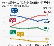 [그래픽] 세계 디스플레이 시장 점유율