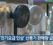 ‘전기요금 인상’ 선풍기 판매량 급증