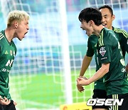 전북 송민규, '뜨거운 골포효' [사진]