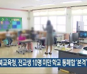 전북교육청, 전교생 10명 미만 학교 통폐합 ‘본격’