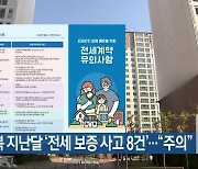 전북 지난달 ‘전세 보증 사고 8건’…“주의”