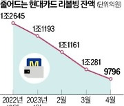 카드사 리볼빙 잔액 급증…현대카드만 줄었다