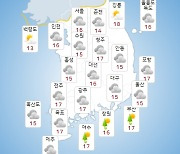 내일날씨, 내륙지역 소나기...부처님오신날 연휴 기간에도 비