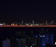 2023포항국제불빛축제 축하하는 포항제철소 경관 조명