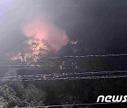 강원 평창 대화면서 산불 발생…산림당국 진화중