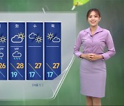 [날씨]오후~저녁 동쪽 내륙 소나기, 벼락·돌풍‥연휴 기간 전국 비소식