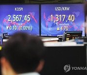 코스피, 2,560선 턱밑서 강보합세로 마감