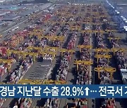 경남 지난달 수출 28.9%↑…전국서 가장 높아