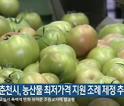 춘천시, 농산물 최저가격 지원 조례 제정 추진