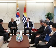 尹대통령, 5개 태평양도서국 정상과 양자회담…"협력사업 구체화"