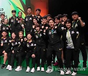 세계선수권 최고 성적 기록한 한국 탁구대표팀