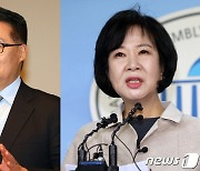 '앙숙' 박지원·손혜원, 朴 총선출마 선언에 또 으르렁
