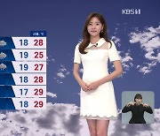 [뉴스7 날씨] 내일 서울·전주 29도 낮 더위…남해안·제주 비