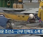 일감 채운 조선소…근무 인력도 소폭 증가