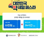 쏘카,  ‘숙박 세일 페스타’  참여···최대 11만원 할인