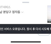 네이버 지도, 일부 서비스 오류…"원인 파악 중"