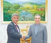 정원주 대우건설 회장, 투르크메니스탄 대통령 예방… 중앙아시아 진출 속도