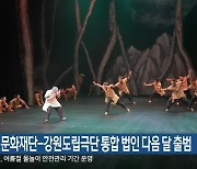 강원문화재단-강원도립극단 통합 법인 다음 달 출범