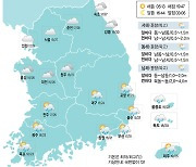 [1일의 날씨] 찌푸린 하늘… 남부지역 '촉촉'