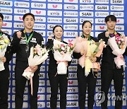 한국 돌아온 탁구 국가대표팀