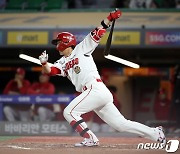 '최초 18시즌 연속 두 자릿 수 홈런' 최정 "은퇴 전까지 기록 이어갈 것"(종합)