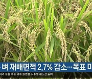 경북 벼 재배면적 2.7% 감소…목표 미달