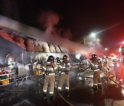 대구 검단동 축산부산물 도매 상가 불…점포 5곳 불에 타