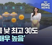 "여름 성큼" 대구·경북 낮 30도···자외선 '매우 높음'