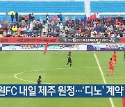 강원FC 내일 제주 원정…‘디노’ 계약 해지