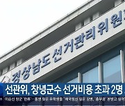 경상남도 선관위, 창녕군수 선거비용 초과 2명 고발